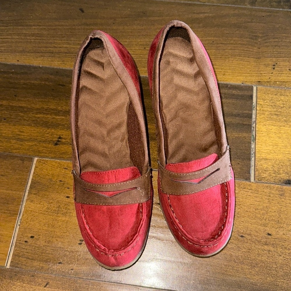 Red Wedge Loafer - image 2
